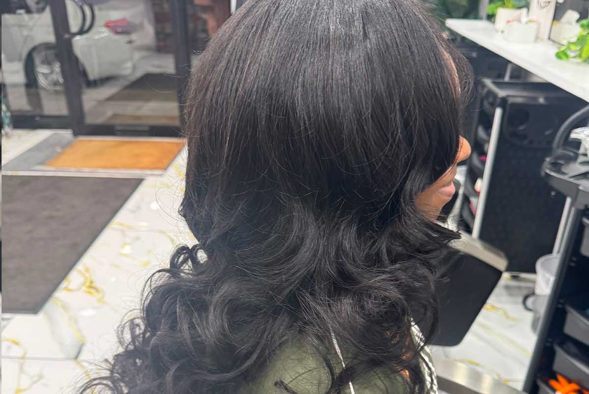 Defined, moisturised natural curls